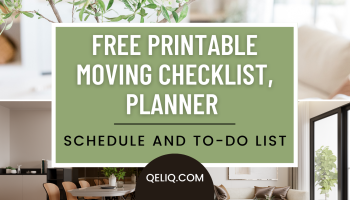 Free Printable Moving Checklist, Planner, Schedule And To-Do List