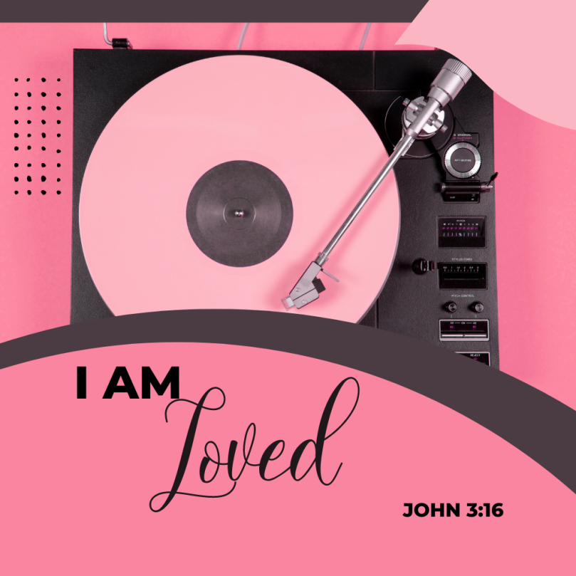 I am Loved Scripture Bible Affirmation Cards - Free Digital Printable - Pink Pastel Aesthetic Modern Abstract Design 6