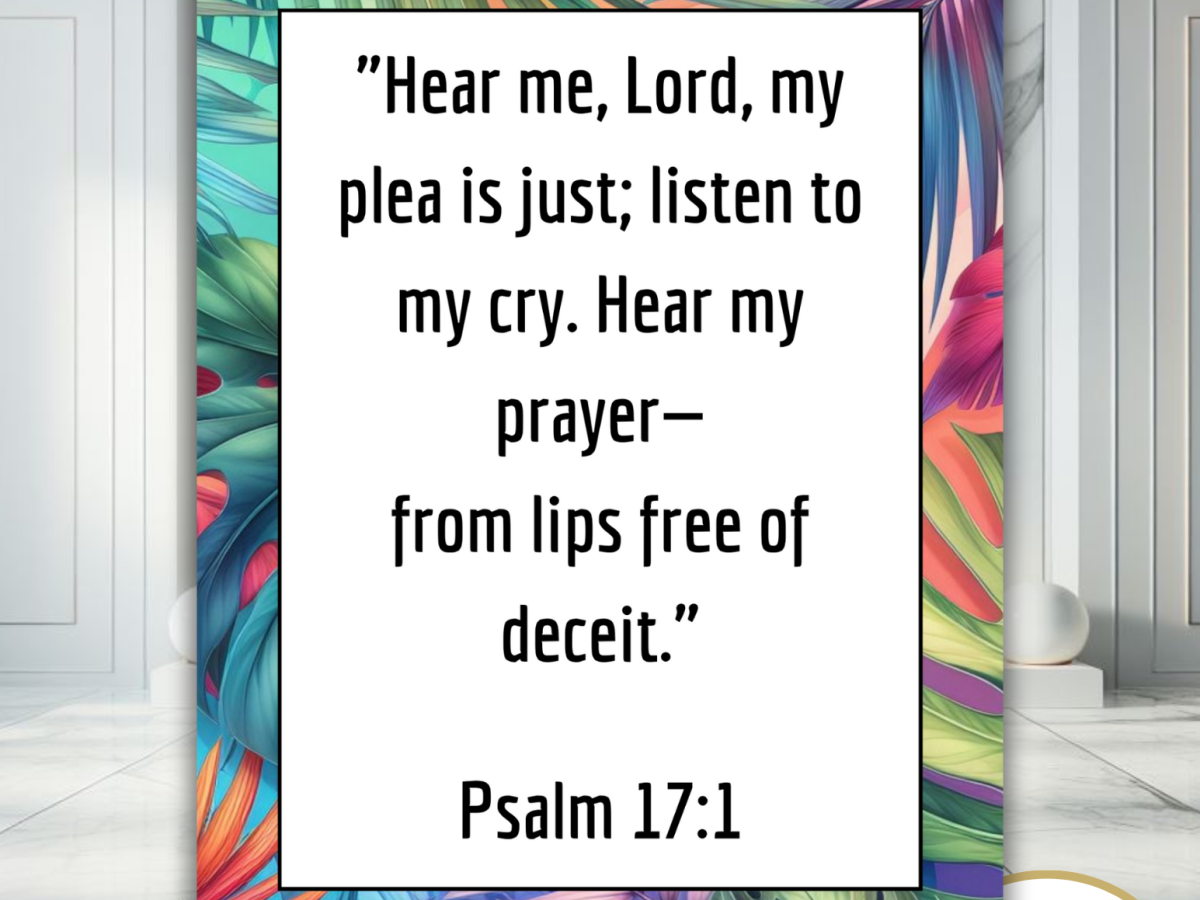 Hear Me, Lord, My Plea Is Just – Listen To My Cry – Psalm 17:1